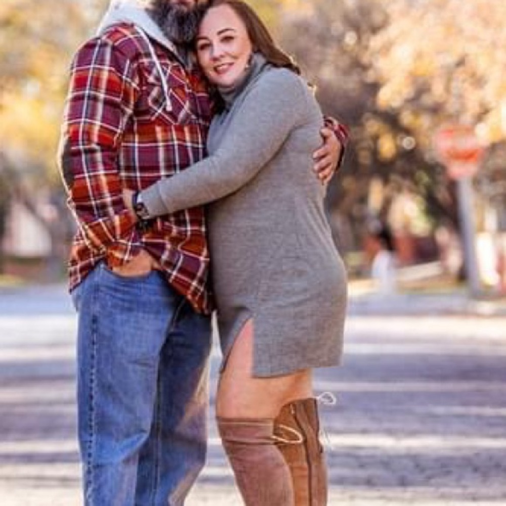 Comfortable sweater dress